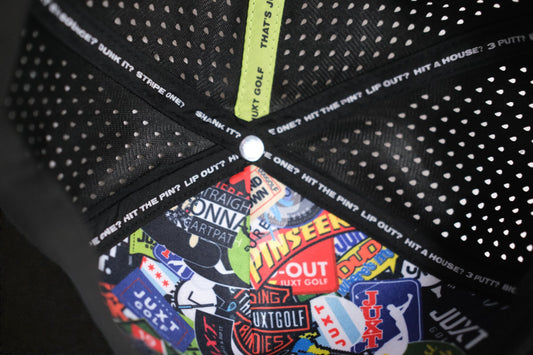 JUXT 'Stick it' Navy Blue Rope Golf Hat - Pick 3 Patches!