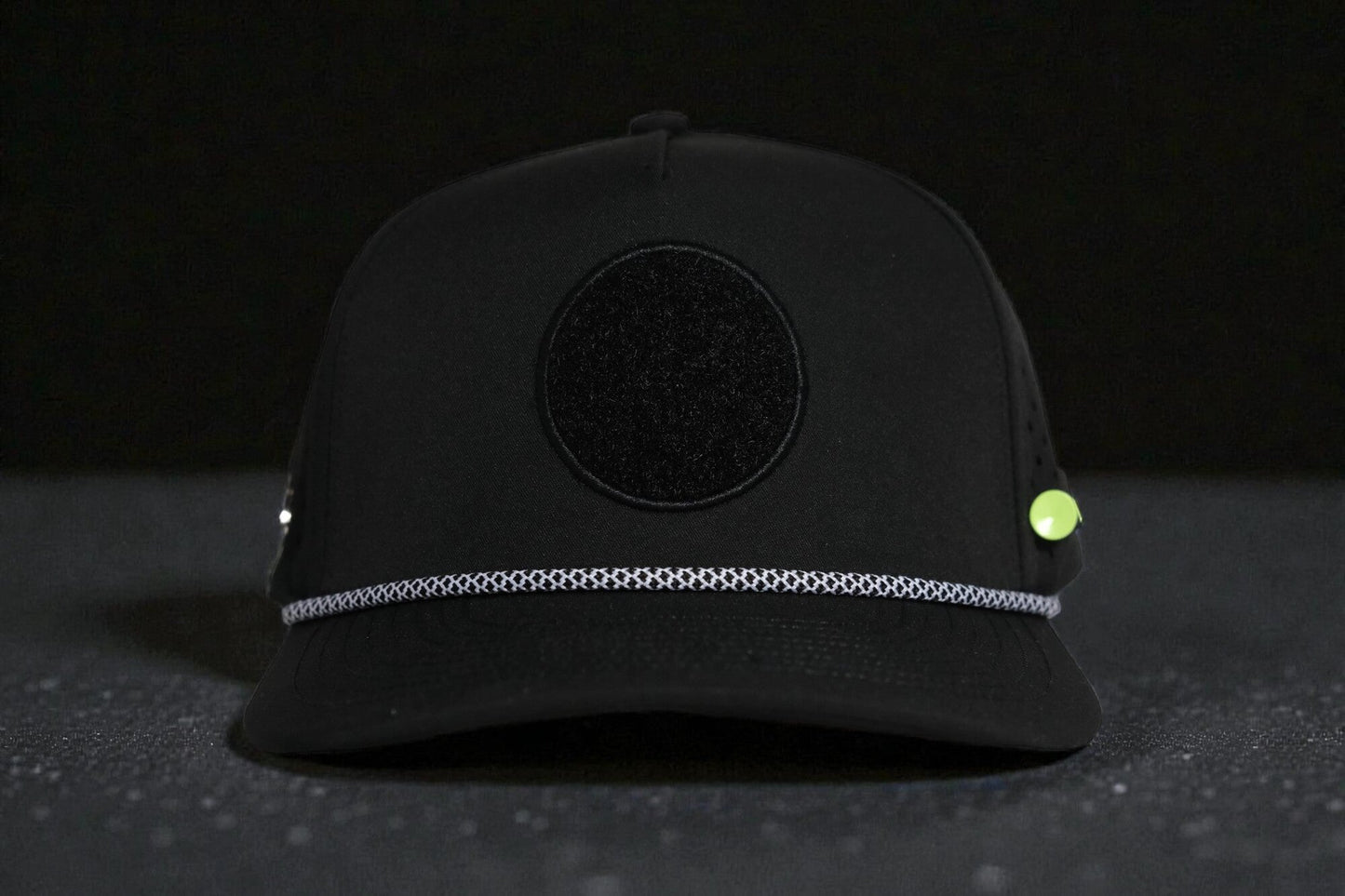 JUXT 'Stick it' Black Rope Golf Hat - Pick 3 Patches!