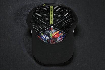 JUXT 'Stick it' Black Rope Golf Hat - Pick 3 Patches!