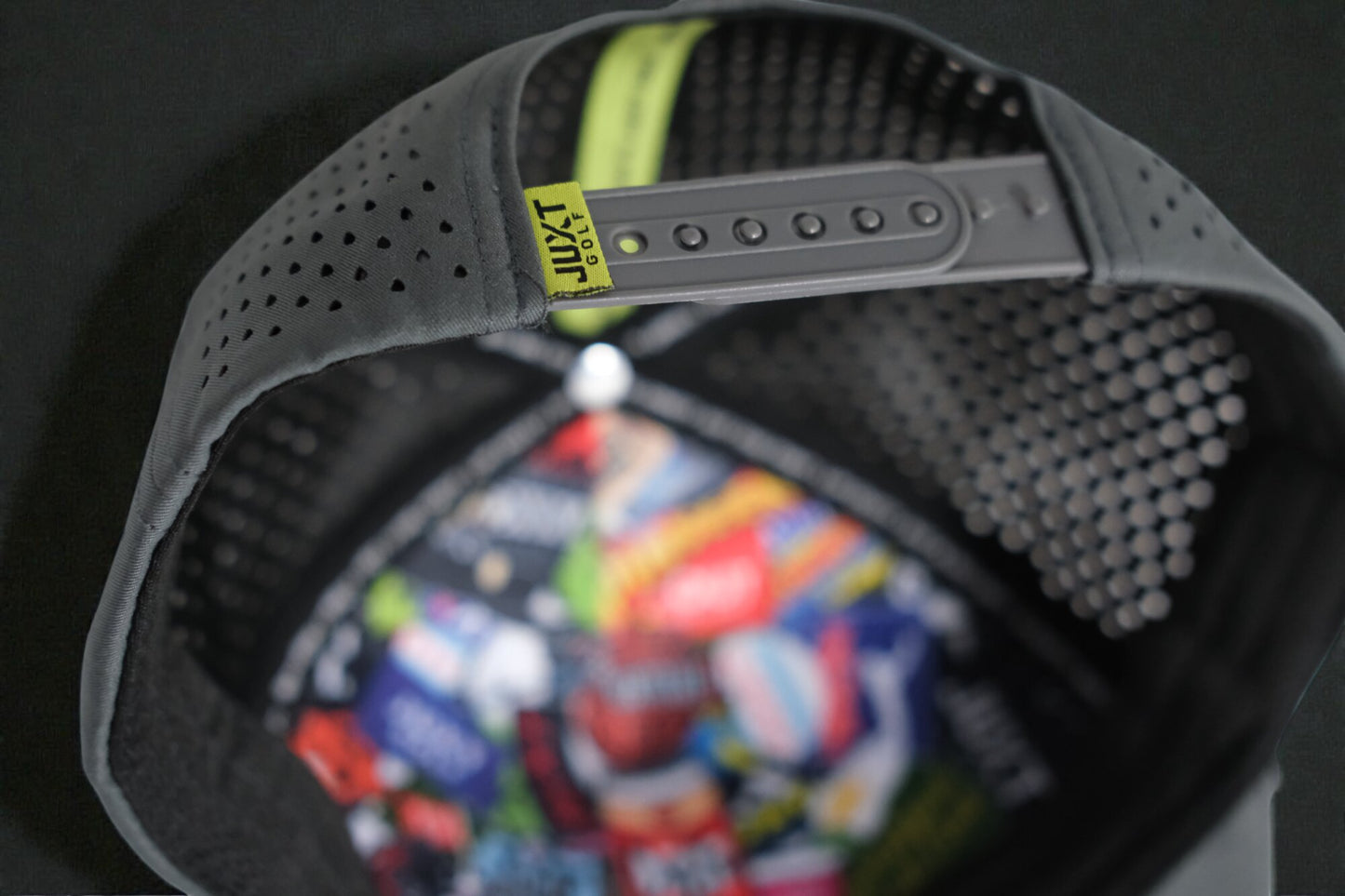 JUXT 'Stick it' Black Rope Golf Hat - Pick 3 Patches!
