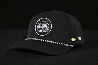 JUXT 'Stick it' Black Rope Golf Hat - Pick 3 Patches!