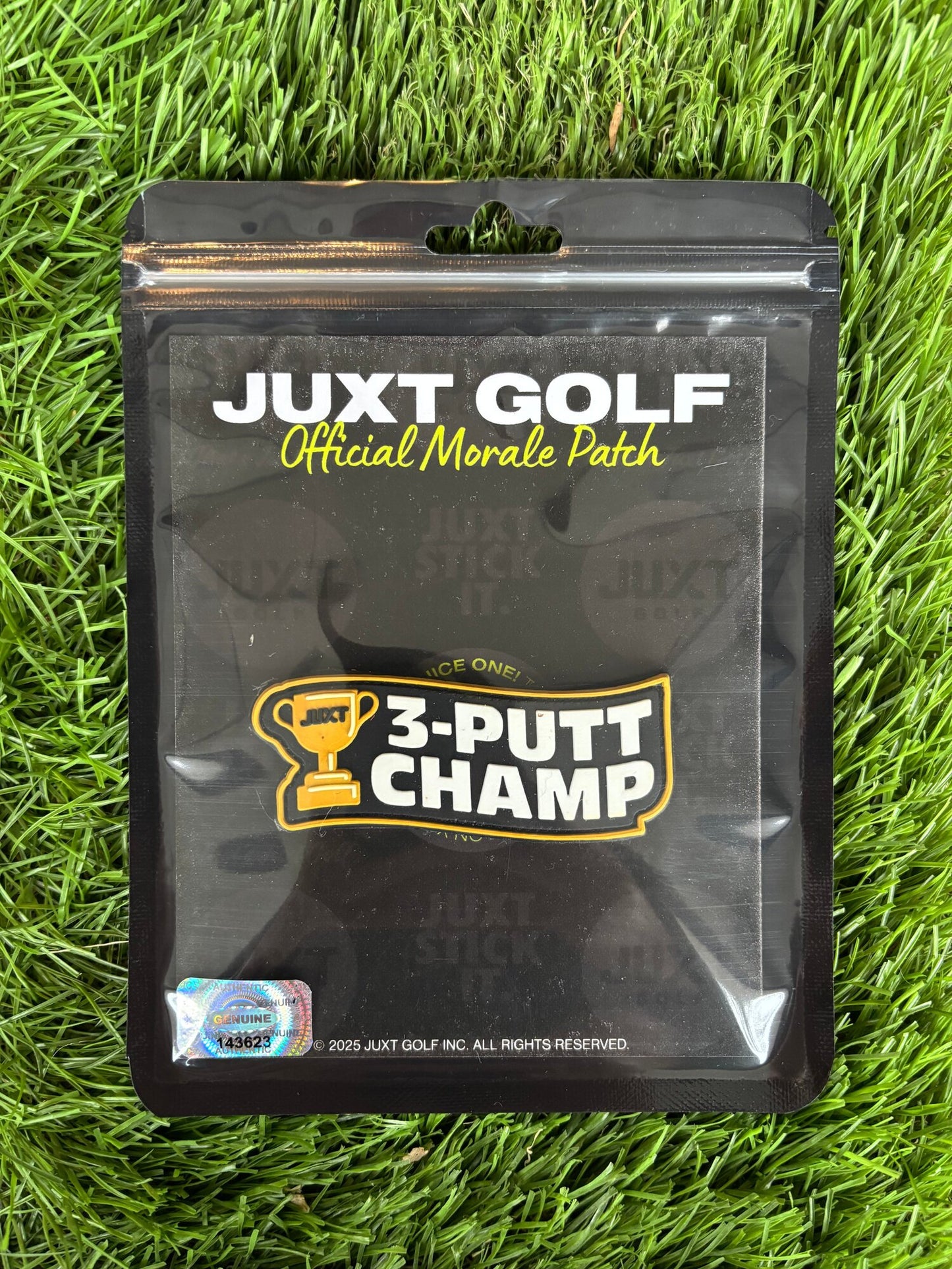 3-PUTT CHAMP 3D Golf Morale Patch