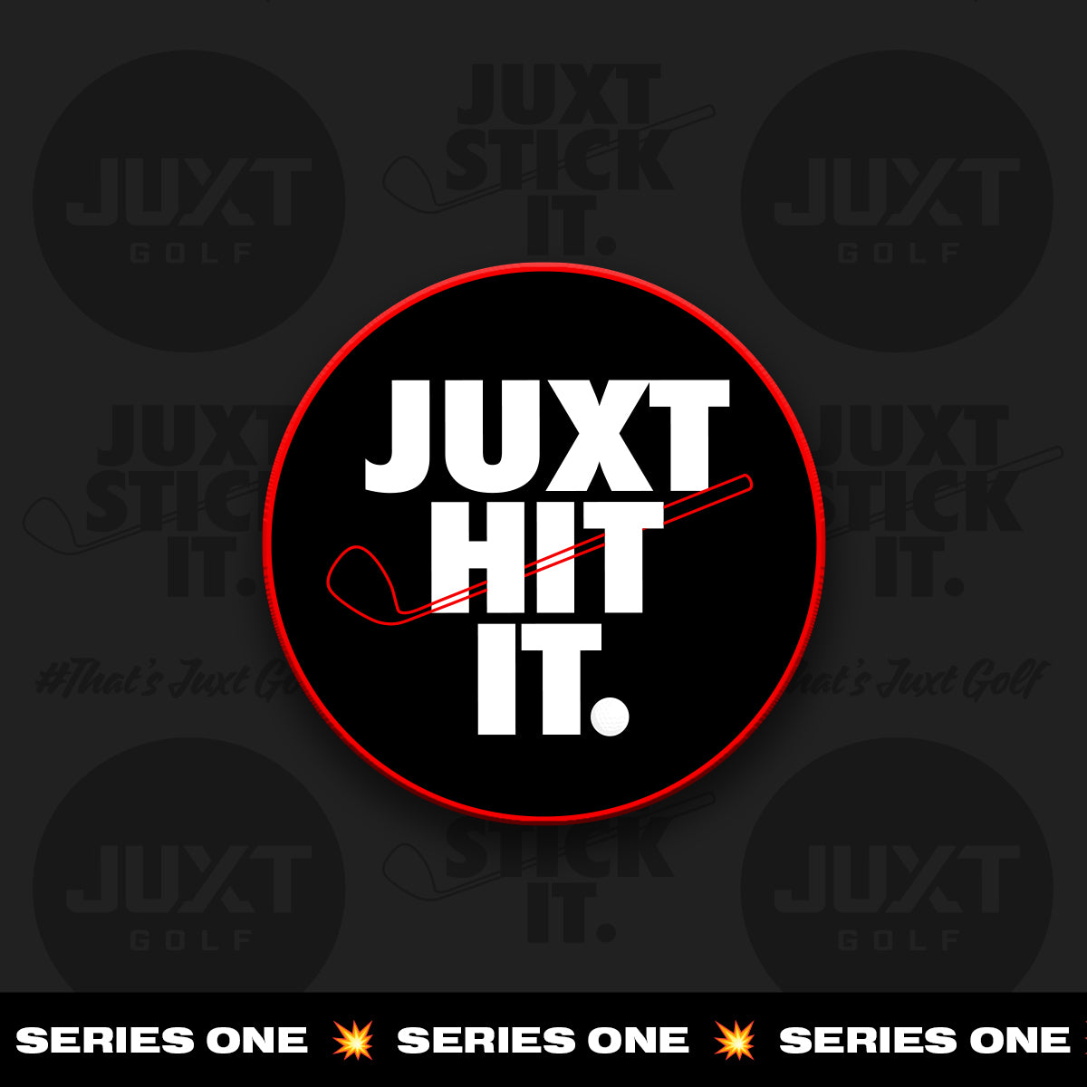 JUXT HIT IT 3D Golf Morale Patch